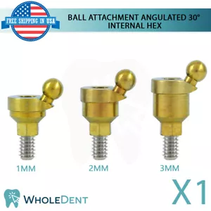 Bola angular accesorio de sobredentadura 30° pilar implante dental in hexagonal - Imagen 1 de 3