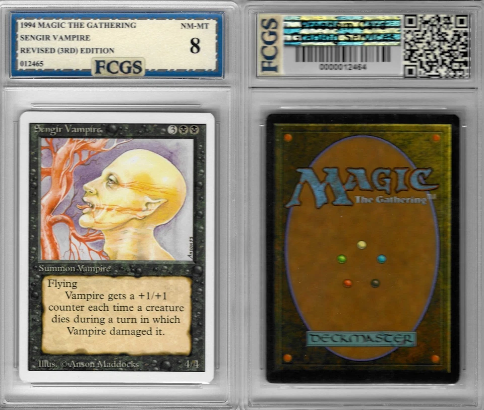 1994 Magic the Gathering MTG Sengir Vampire Revised (3rd) Graded FCGS 8 NM-MT - Image 1 of 1