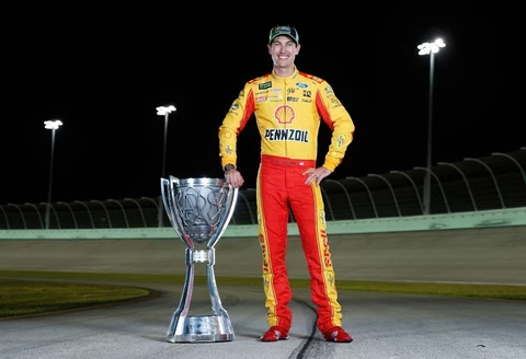 Joey Logano #22 Shell Penzoil NASCAR 2018 Champion 13x19 Gloss Photo Print 1M30 Cover
