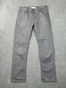 Levi's 511 Jeans Boys Size 18 Reg Gray Slim Straight Cotton Blend Jeans 29 x 29 - Picture 1 of 13