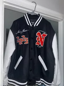 Men’s black/white Large Wu Tang Varsity Jacket - Picture 1 of 7