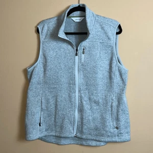 Orvis Gray Full Zip Up Outerwear Sweater Vest Size XL - Picture 1 of 6