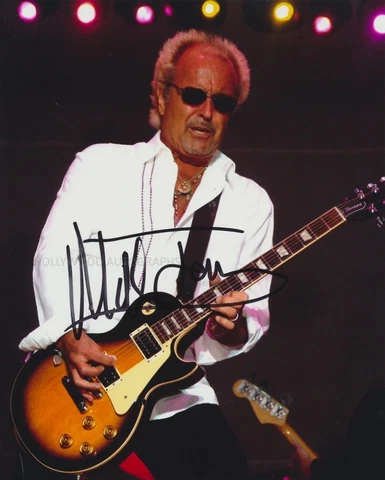 MICK JONES - Foreigner - 8"x11" GENUINE SIGNED AUTOGRAPH Cover