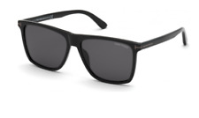 Tom Ford FT 0832 -N 01A Fletcher Shiny Lenses Sunglasses - Black/Smoke