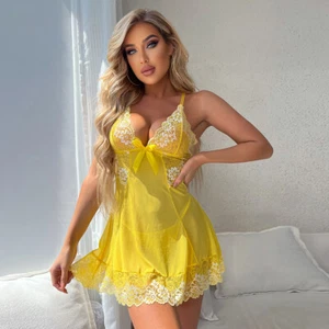 Sexy Women Slip Dress Sets Teddy Babydoll Lingerie Nightgown Sleepwear G-string - Picture 1 of 78