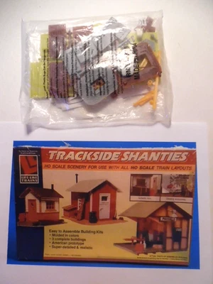 Life-Like HO Trackside Building Kit – 3 Pieces: Whistle Stop, Line Shack, Shanty - Image 1 of 4
