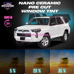 Nano Ceramic PreCut Window Tint for 4Runner All Sides+Back 2010-2014(5%,20%,35%) - Picture 1 of 5
