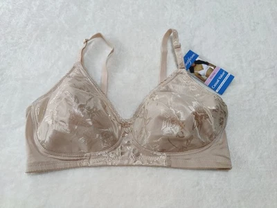 Sujetador Bestform 38C Nude Floral Jacquard Inalámbrico Copa Suave Estilo 500622 Nuevo con Etiquetas 132 Foto 1 de 2