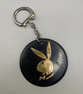 Vintage Collectible Membership Playboy Gold Logo Fob Key Chain Rare - Picture 1 of 5