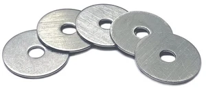 Type 18-8 Stainless Steel Fender Washers Size #10 x 3/4" (pack of 100pcs) - Picture 1 of 2