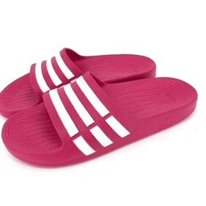 Adidas Adilette Slides Slip-on Juvenil Talla 5 Rosa Blanco - Imagen 1 de 8