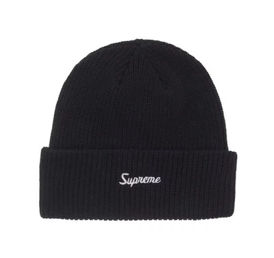 Gorro Supreme Loose Gauge (FW25) negro - nuevo en bolsa - auténtico Foto 1 de 4