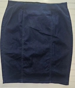 Christopher & Banks Denim Jean Pull On Skirt Size 18W - Picture 1 of 9