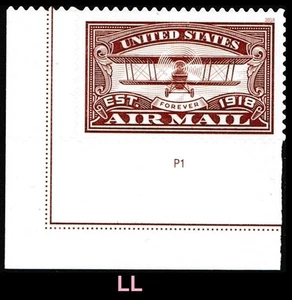US 5282 Centennial Air Mail Red F plate single LL MNH 2018 - Picture 1 of 1
