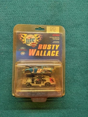 Figura de acción Harley Davidson Miller Lite Rusty Wallace escala 1:64 Foto 1 de 2