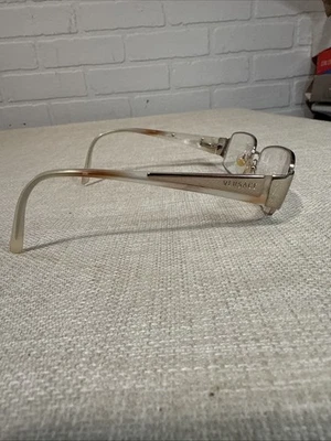 复古 VERSACE MOD 1110 1052 53-16-135 金色棕色硬度 HINGE 眼镜仅框架 — 第 1/4 张图片