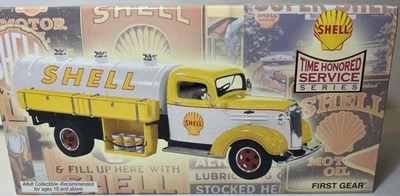 First Gear 1:32 Shell Oil Chevy Tanker Truck 1999 Time Honored Service Series  - Image 1 of 4