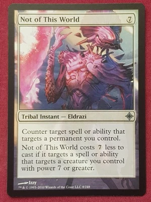 Magic The Gathering RISE OF THE ELDRAZI NOT OF THIS WORLD card MTG - Image 1 of 2