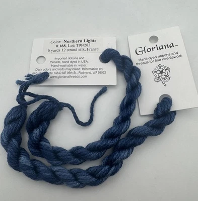 Gloriana 12 Strand Silk Floss For Needlework-2 Skeins/6 Yd Each-Northern Lights - Image 1 of 2