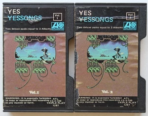 YES - YESSONGS (ATLANTIC CS3100) 1973 USA 2x CASSETTE TAPE SET SLIPCASES *READ* - Picture 1 of 5