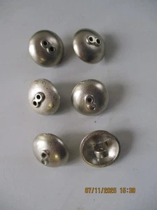 6 Metallknöpfe silbern Trachtenknöpfe Vintage - Bild 1 von 1