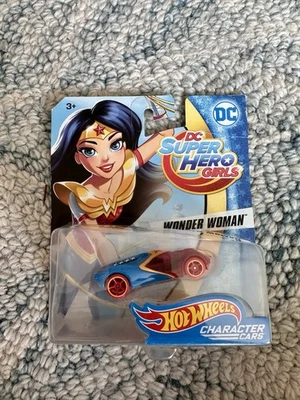 Hot Wheels 2017 DC Comics Character Cars Super Hero Girls Wonder Woman Dxn53 - Image 1 of 2