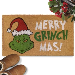 Merry Grinchmas Doormat 30x17 Inch, Grinchmas Outdoor Welcome Mat w/Non-Slip ... - Bild 1 von 8