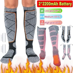 Winter Electric Heated Socks Rechargeable Battery Warm Socks Foot Warmer Outdoor - Bild 1 von 14