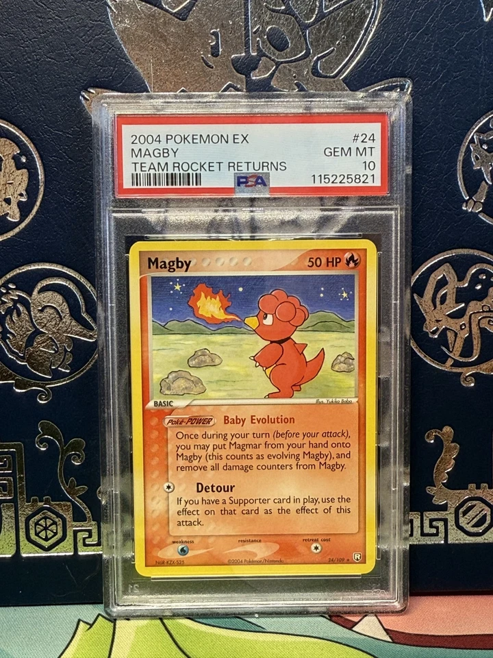 PSA 10 Gem Mint Magby 2004 EX Team Rocket Returns #24 - Image 1 of 2