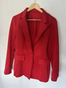 Women's Red Suit Set - Size UK 8/10 - Picture 1 of 5