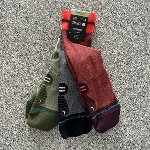 Stance Performance Speedy Light Crew Socks 3 Pairs Size M Mens 6-8.5 - Picture 1 of 6