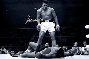 Muhammad Ali Autographed Poster, Great Memorabilia Art Poster - Picture 1 of 2