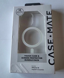 NUOVO pacchetto custodia resistente Clear Case-Mate e protezione schermo Apple iPhone 16 - Foto 1 di 8