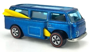 1969 Hot Wheels Redline VW Beach Bomb Spectraflame Side Boards Blue HK Clean - Picture 1 of 9