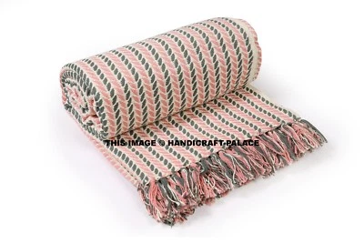 Reine Baumwolle Kabel Extra Weich für Sofa Bett Sofa Gestrickt Überwurf Decke - Bild 1 von 3