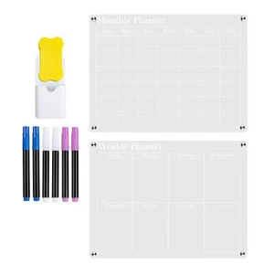 Dry Erase Board Whiteboard Planner Board for Fridge Planning Activities Home - Picture 1 of 28