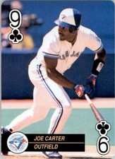 1992 U.S. Playing Card Co. Baseball Aces #9 Joe Carter Toronto Blue Jays