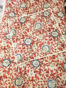 Ralph Lauren Twin Comforter & Euro Sham Red Floral Made In Italy - Picture 1 of 11