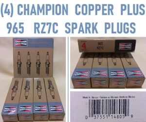NIB! (4) Champion Copper Plus 965 RZ7C Spark Plugs FREE Ship! - Picture 1 of 3