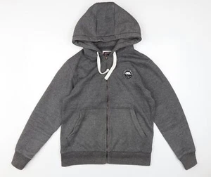 Soulcal & Co Men's Grey Full Zip Hoodie M - Picture 1 of 12