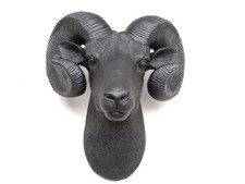 Faux Taxidermy Ram Head Wall Mount