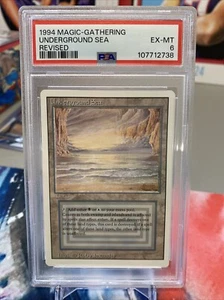 1994 MAGIC: THE GATHERING REVISED UNDERGROUND SEA PSA 6 Ex-MT - Picture 1 of 4