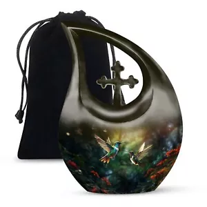 Humming Bird Urns For Ashes Adult Male Large Cremation Urn For Women 10 Inch - Picture 1 of 7