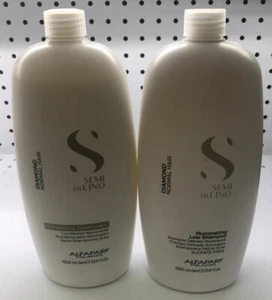 ALFAPARF MILANO Semi Di Lino Illuminating Low Shampoo / Conditioner (1000 ml) - Picture 1 of 1