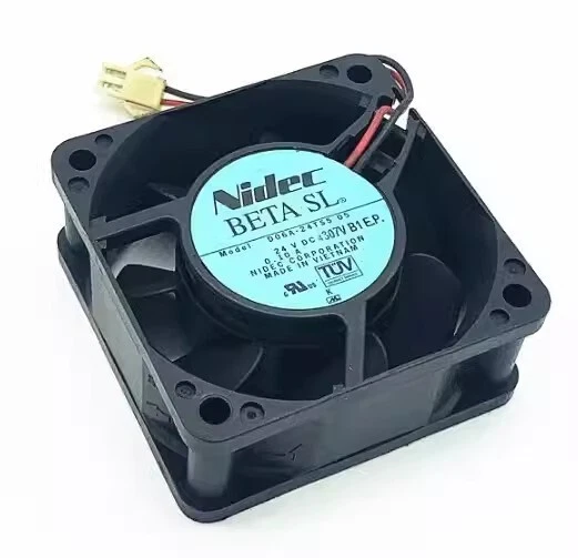 Nidec D06A-24TS5 05 6025 DC24V 0.10A 2-Pin Inverter Cooling Fan - Image 1 of 1