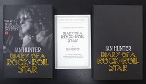 IAN HUNTER AUTOGRAPHED "DIARY OF A ROCK 'N' ROLL STAR" 120/500 L.E. SIGNED BOOK - Imagen 1 de 3