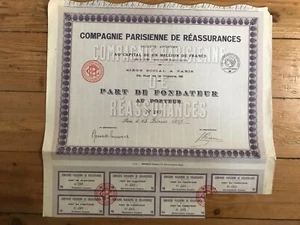 COMPAGNIE PARISIENNE DE REASSURANCES (B4) - Picture 1 of 1