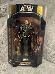 FIRMADO Chris Jericho AEW Figura Inigualable Certificado de Autenticidad JSA ALL ELITE WRESTLING - Imagen 1 de 5