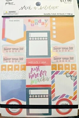 Stickabilities SOCIALITE FOILED Sticker set~30 Sheets~1168 pcs.~Gorgeous! QK SHP - Image 1 of 2