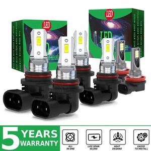 For Honda Civic 2006-2015 Bright LED Headlight+Fog Light Kits Bulbs 12000K White - Picture 1 of 14
